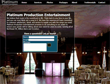 Tablet Screenshot of experienceplatinum.com